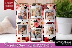 Retro Flowers Photo Tumbler PNG - Floral Picture Tumbler Product Image 1