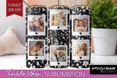 Retro Flowers Photo Tumbler PNG - Floral Picture Tumbler Product Image 1
