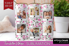 Retro Flowers Photo Tumbler PNG - Floral Picture Tumbler Product Image 1