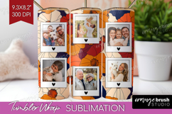 Retro Flowers Photo Tumbler PNG - Floral Picture Tumbler Product Image 1