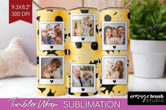Retro Flowers Photo Tumbler PNG - Floral Picture Tumbler Product Image 1