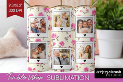 Retro Flowers Photo Tumbler PNG - Floral Picture Tumbler Product Image 1