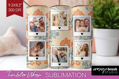 Flowers Photo Tumbler PNG - Vintage Floral Picture Tumbler Product Image 1