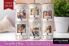 Christmas Photo Tumbler PNG - Snowman Picture Tumbler Wrap Product Image 1