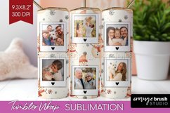 Christmas Photo Tumbler PNG - Snowman Picture Tumbler Wrap Product Image 1