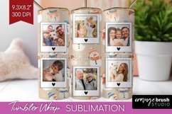 Christmas Photo Tumbler PNG - Snowman Picture Tumbler Wrap Product Image 1