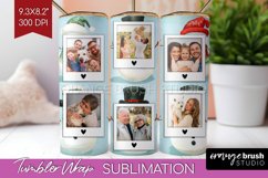 Christmas Photo Tumbler PNG - Snowman Picture Tumbler Wrap Product Image 1