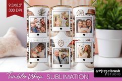 Christmas Photo Tumbler PNG - Snowman Picture Tumbler Wrap Product Image 1