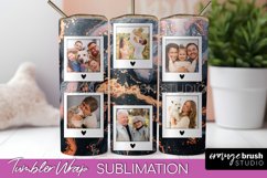Photo Tumbler Wrap, Marble Family Frame Tumbler Sublimation Product Image 1