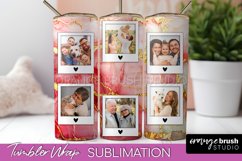 Photo Tumbler Wrap, Marble Family Frame Tumbler Sublimation Product Image 1