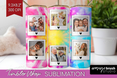 Tie Dye Photo Tumbler PNG - Rainbow Picture Tumbler Wrap Product Image 1