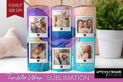 Alcohol Ink Photo Tumbler PNG - Marble Picture Tumbler Wrap Product Image 1