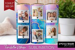 Alcohol Ink Photo Tumbler PNG - Marble Picture Tumbler Wrap Product Image 1