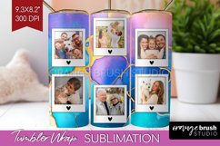 Alcohol Ink Photo Tumbler PNG - Marble Picture Tumbler Wrap Product Image 1