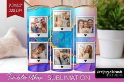 Alcohol Ink Photo Tumbler PNG - Marble Picture Tumbler Wrap Product Image 1