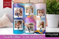 Alcohol Ink Photo Tumbler PNG - Marble Picture Tumbler Wrap Product Image 1