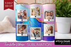 Alcohol Ink Photo Tumbler PNG - Marble Picture Tumbler Wrap Product Image 1