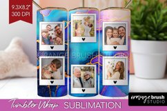 Alcohol Ink Photo Tumbler PNG - Marble Picture Tumbler Wrap Product Image 1