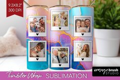 Alcohol Ink Photo Tumbler PNG - Marble Picture Tumbler Wrap Product Image 1