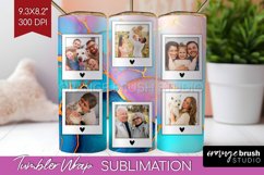 Alcohol Ink Photo Tumbler PNG - Marble Picture Tumbler Wrap Product Image 1