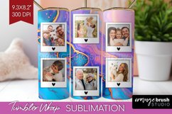 Alcohol Ink Photo Tumbler PNG - Marble Picture Tumbler Wrap Product Image 1