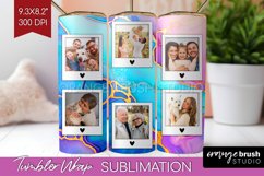 Alcohol Ink Photo Tumbler PNG - Marble Picture Tumbler Wrap Product Image 1
