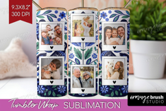Folk Flowers Photo Tumbler PNG - Floral Picture Tumbler Wrap Product Image 1