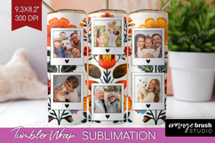 Folk Flowers Photo Tumbler PNG - Floral Picture Tumbler Wrap Product Image 1