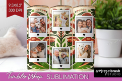 Folk Flowers Photo Tumbler PNG - Floral Picture Tumbler Wrap Product Image 1