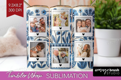 Folk Flowers Photo Tumbler PNG - Floral Picture Tumbler Wrap Product Image 1
