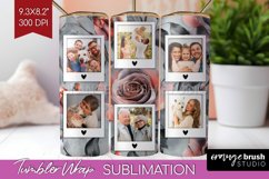 Rose Photo Tumbler PNG - Floral Picture Tumbler Wrap Product Image 1