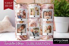 Rose Photo Tumbler PNG - Floral Picture Tumbler Wrap Product Image 1