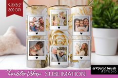 Rose Photo Tumbler PNG - Floral Picture Tumbler Wrap Product Image 1