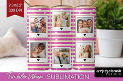 Heart Pattern Photo Tumbler PNG - Valentines Day Picture Product Image 1