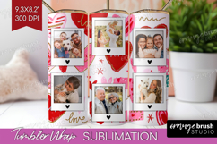 Heart Pattern Photo Tumbler PNG - Valentines Day Picture Product Image 1