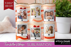 Heart Pattern Photo Tumbler PNG - Valentines Day Picture Product Image 1