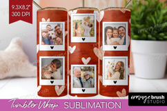 Heart Pattern Photo Tumbler PNG - Valentines Day Picture Product Image 1