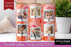 Heart Pattern Photo Tumbler PNG - Valentines Day Picture Product Image 1