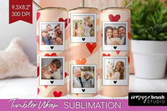Heart Pattern Photo Tumbler PNG - Valentines Day Picture Product Image 1