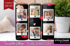 Heart Pattern Photo Tumbler PNG - Valentines Day Picture Product Image 1
