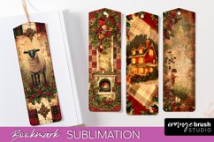Vintage Christmas Bookmark - Retro Christmas Bookmarks PNG Product Image 1