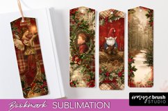 Vintage Christmas Bookmark - Retro Christmas Bookmarks PNG Product Image 1