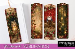 Vintage Christmas Bookmark - Retro Christmas Bookmarks PNG Product Image 1