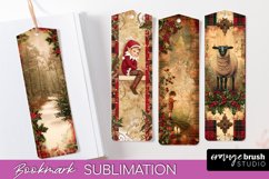 Vintage Christmas Bookmark - Retro Christmas Bookmarks PNG Product Image 1