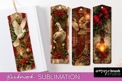 Vintage Christmas Bookmark - Retro Christmas Bookmarks PNG Product Image 1