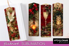 Vintage Christmas Bookmark - Retro Christmas Bookmarks PNG Product Image 1