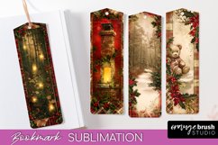 Vintage Christmas Bookmark - Retro Christmas Bookmarks PNG Product Image 1