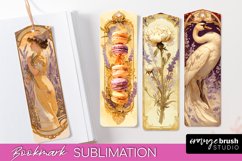 Vintage Scrapbook Bookmark Sublimation - Ephemera Bookmarks Product Image 1