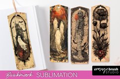 Vintage Halloween Bookmark - Printable Scrapbook Bookmarks Product Image 1