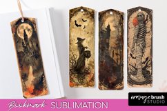 Vintage Halloween Bookmark - Printable Scrapbook Bookmarks Product Image 1